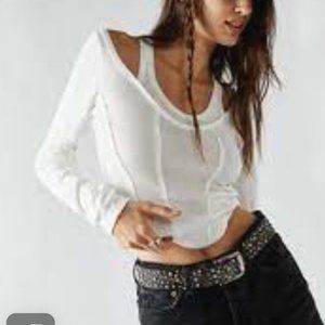 FREE PEOPLE DOUBLE PLAY LONG SLEEVE SZ S